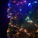 HKH Árvore de Natal Artificial Fina com Suporte Fibra Ótica