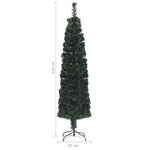 HKH Árvore de Natal Artificial Fina com Suporte Fibra Ótica