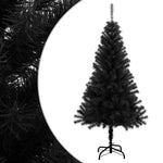 HKH Árvore de Natal Artificial com Suporte Preto em PVC