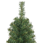 HKH Árvore de Natal Artificial Fina com Suporte Verde em PVC