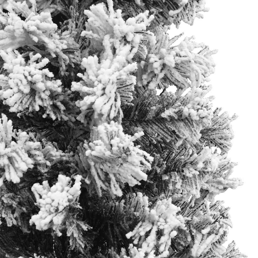 HKH Árvore de Natal Artificial Fina com Neve Verde em PVC