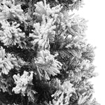 HKH Árvore de Natal Artificial Fina com Neve Verde em PVC