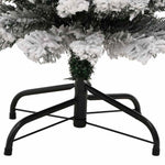 HKH Árvore de Natal Artificial Fina com Neve Verde em PVC