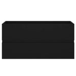 Mueble bajo lavabo HKH con lavabo integrado - Negro