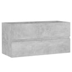 HKH Mueble de Lavabo + Lavabo Encimera Integrada de Cemento - Gris