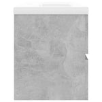 HKH Mueble de Lavabo + Lavabo Encimera Integrada de Cemento - Gris