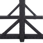 HKH 3 Pcs Conjunto de Jantar para Jardim - Preto