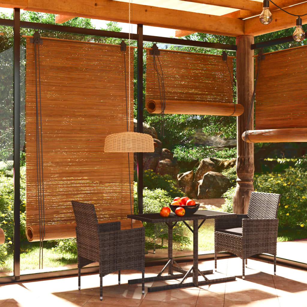 HKH 3 piezas Conjunto de Comedor para Jardín Gris - Ceniza