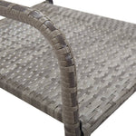 HKH 3 Pcs Conjunto de Jantar para Jardim - Cinzento