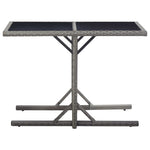 HKH 3 Pcs Conjunto de Jantar para Jardim - Cinzento