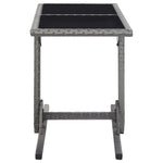 HKH 3 Pcs Conjunto de Jantar para Jardim - Cinzento