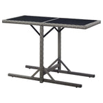 HKH 3 Pcs Conjunto de Jantar para Jardim - Cinzento