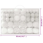 HKH Conjunto de 100 Bolas de Natal - Branco