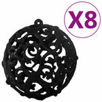 HKH Conjunto de 100 Bolas de Natal - Preto