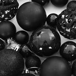 HKH Conjunto de 100 Bolas de Natal - Preto