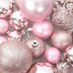 HKH Conjunto de 100 Bolas de Natal - Rosa