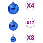 HKH Conjunto de 100 Bolas de Natal - Azul