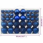 HKH Conjunto de 100 Bolas de Natal - Azul