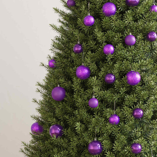 HKH Conjunto de 100 Bolas de Natal Roxo