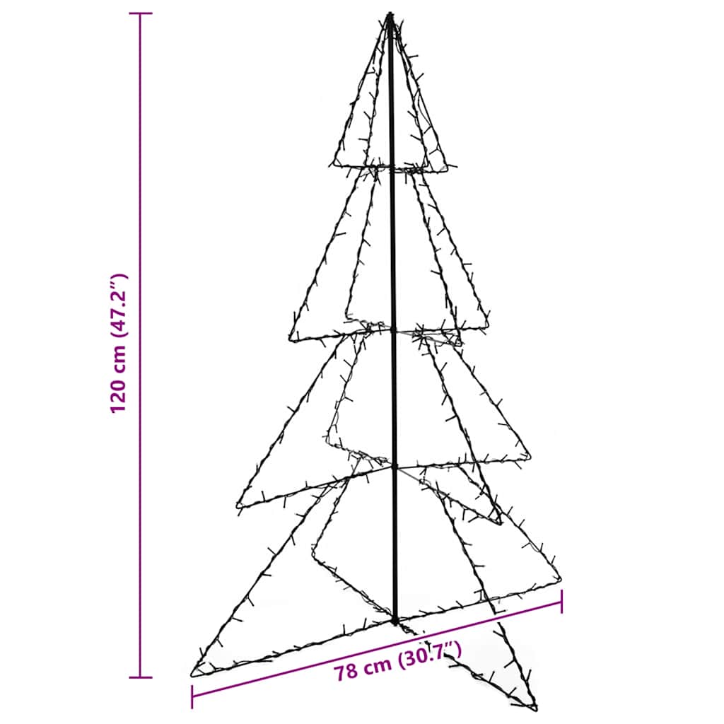 HKH Árvore de Natal em Cone com 160 Leds Interior e Exterior
