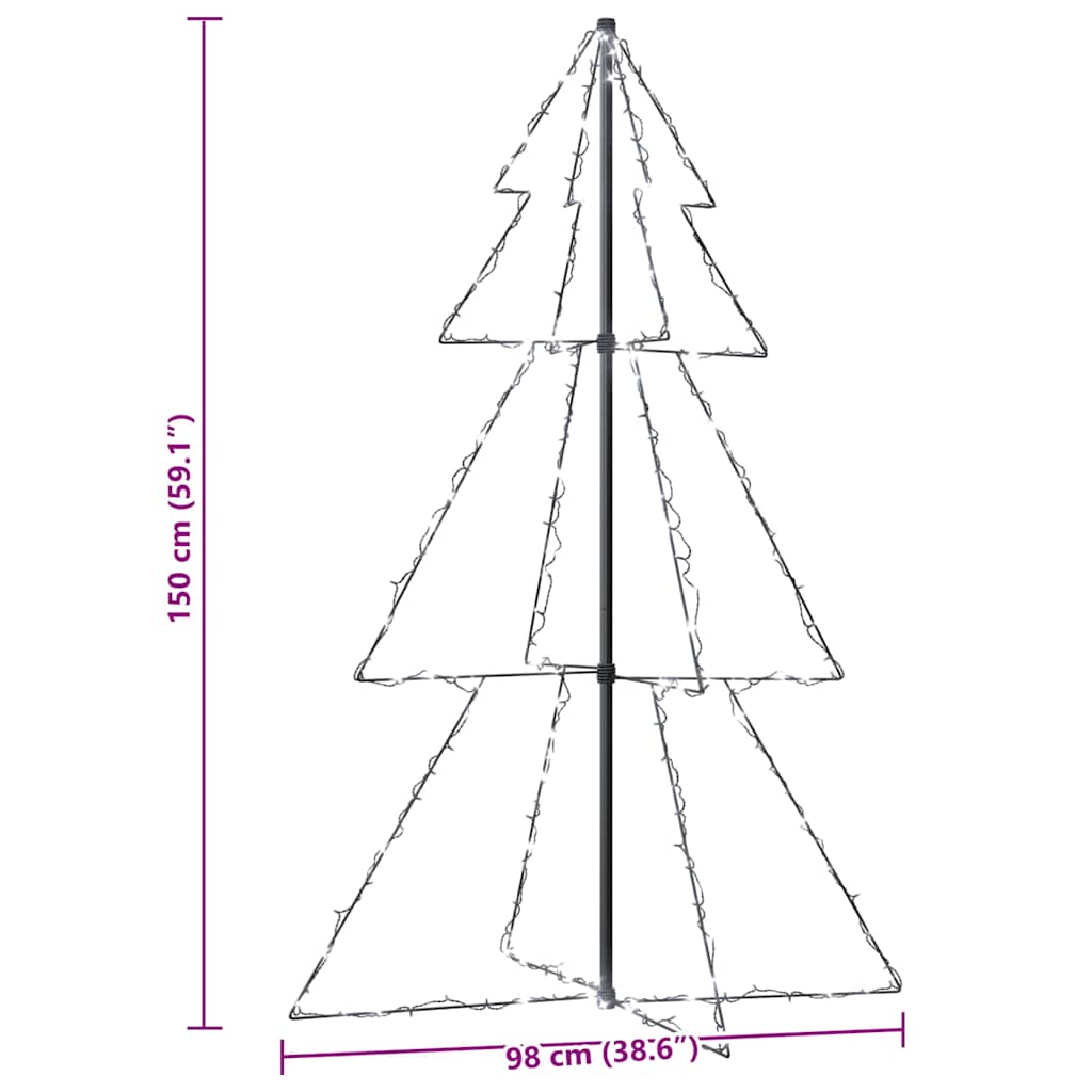 HKH Árvore de Natal em Cone com 200 Leds Interior e Exterior