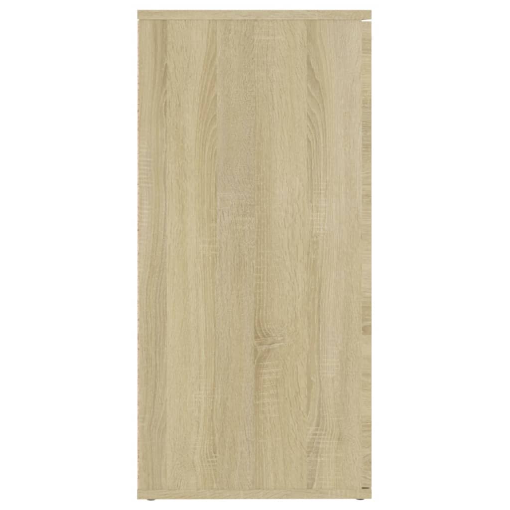 Aparador de Contrachapado HKH con 4 Puertas y 2 Cajones 80 X 36 X 75 Cm - Roble Sonoma
