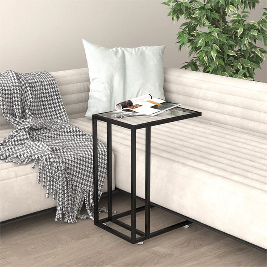 HKH Mesa de Soporte para Ordenador Vidrio Temp. Transparente