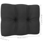 HKH 3 Pcs Conjunto Lounge de Jardim C/ Almofadões Pinho Maciço - Branco