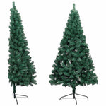 HKH Meia Árvore Natal Artificial Pré-Iluminada com Bolas - Verde