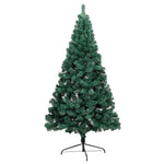HKH Meia Árvore Natal Artificial Pré-Iluminada com Bolas - Verde