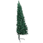 HKH Meia Árvore Natal Artificial Pré-Iluminada com Bolas - Verde