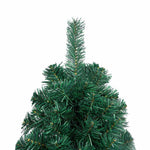 HKH Meia Árvore Natal Artificial Pré-Iluminada com Bolas - Verde