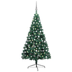 HKH Meia Árvore Natal Artificial Pré-Iluminada com Bolas - Verde