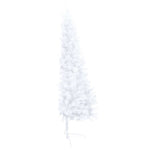HKH Meia Árvore Natal Artificial Pré-Iluminada com Bolas - Branco