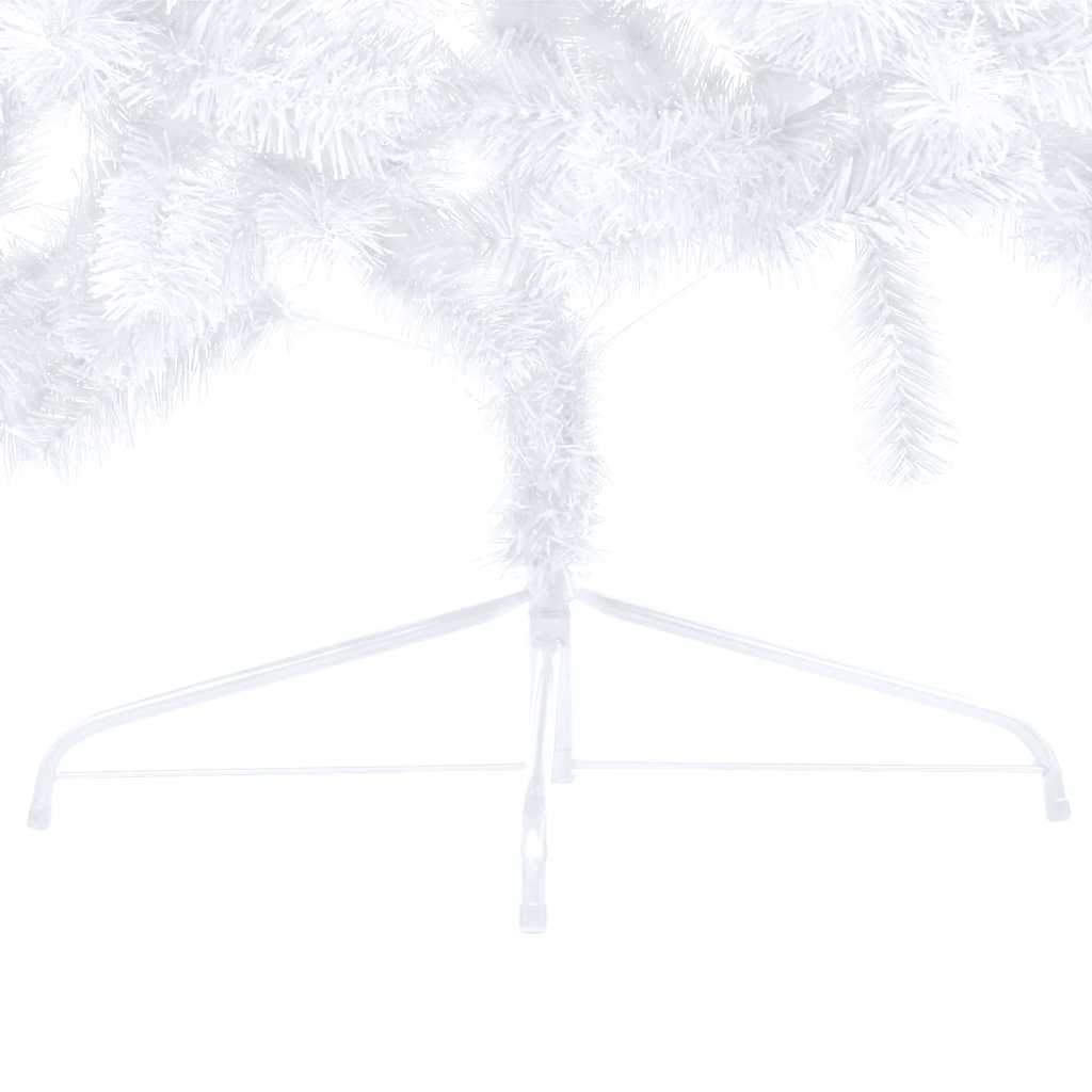 HKH Meia Árvore Natal Artificial Pré-Iluminada com Bolas - Branco