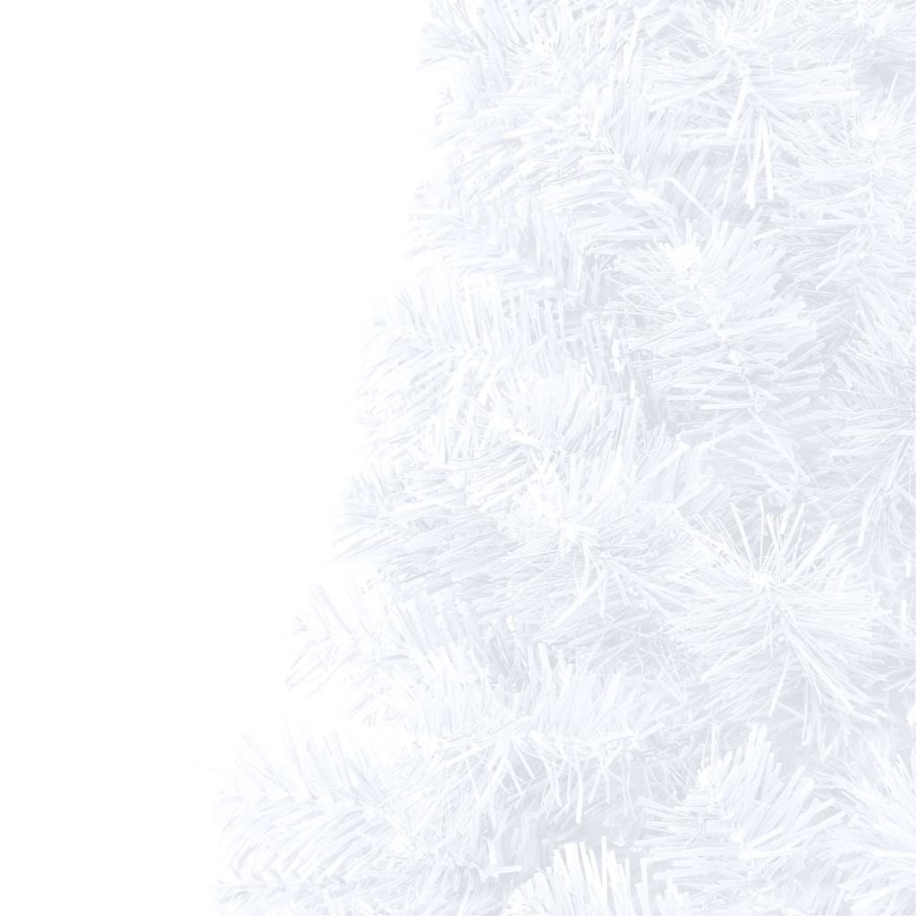 HKH Meia Árvore Natal Artificial Pré-Iluminada com Bolas - Branco