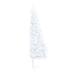 HKH Meia Árvore Natal Artificial Pré-Iluminada com Bolas - Branco