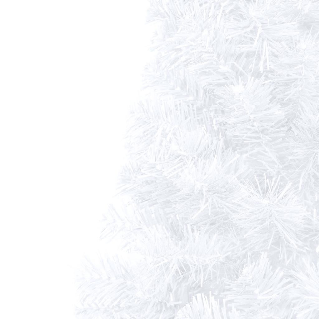 HKH Meia Árvore Natal Artificial Pré-Iluminada com Bolas - Branco