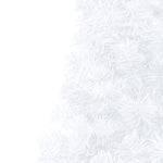 HKH Meia Árvore Natal Artificial Pré-Iluminada com Bolas - Branco