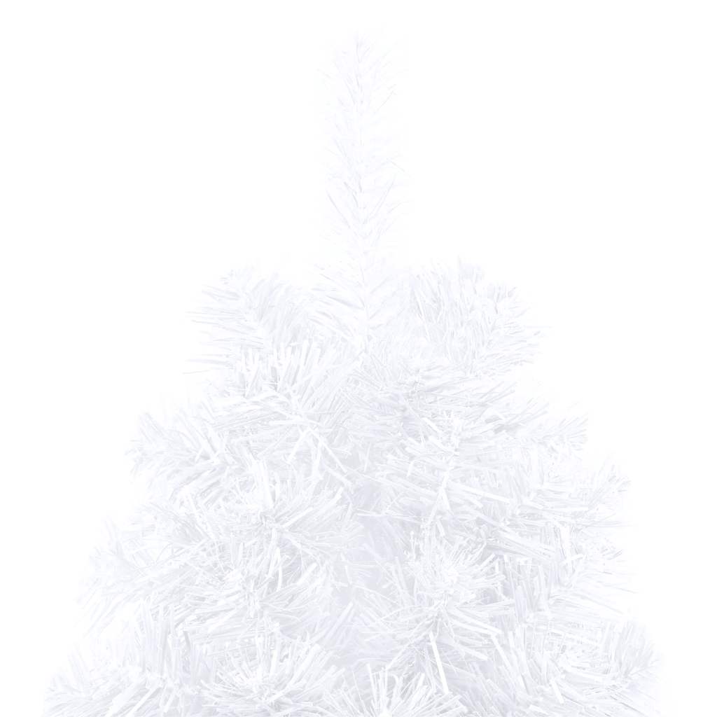 HKH Meia Árvore Natal Artificial Pré-Iluminada com Bolas - Branco