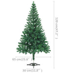 HKH Árvore de Natal Artificial de 230 Ramos Pré-Iluminada com Bolas