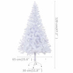 HKH Árvore de Natal Artificial de 230 Ramos Pré-Iluminada com Bolas