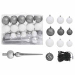 HKH Árvore de Natal Artificial de 620 Ramos Pré-Iluminada + Bolas