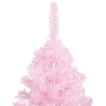 HKH Árvore Natal Artificial Pré-Iluminada com Bolas Rosa em PVC