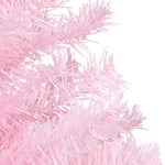 HKH Árvore Natal Artificial Pré-Iluminada com Bolas Rosa em PVC