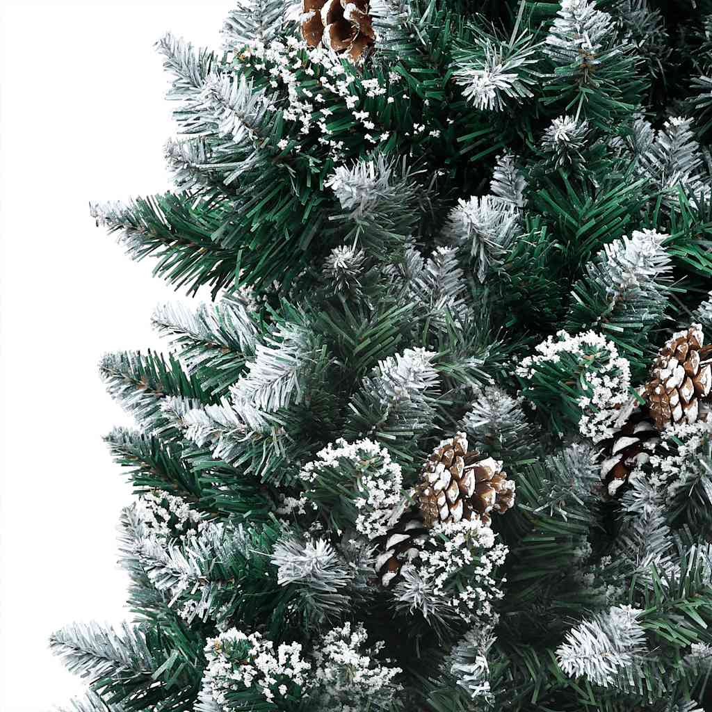 HKH Árvore Natal Artificial Pré-Iluminada com Bolas e Pinhas