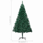 HKH Árvore Natal Artificial Pré-Iluminada com Bolas Verde em PVC