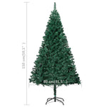 HKH Árvore Natal Artificial Pré-Iluminada com Bolas Verde em PVC