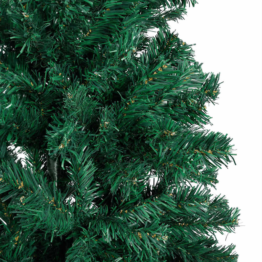 HKH Árvore Natal Artificial Pré-Iluminada com Bolas Verde em PVC