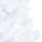HKH Árvore Natal Artificial Pré-Iluminada com Bolas Branco em PVC